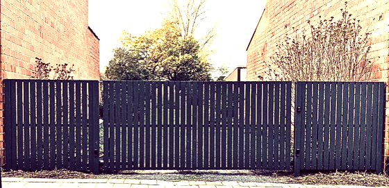Aluminium design poort